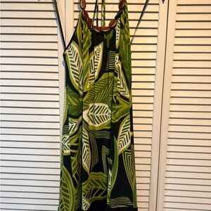 Apt. 9 Green Leaf Print Maxi Dress